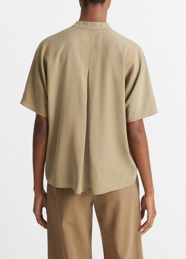 Band-Collar Dolman-Sleeve Shirt image number 3