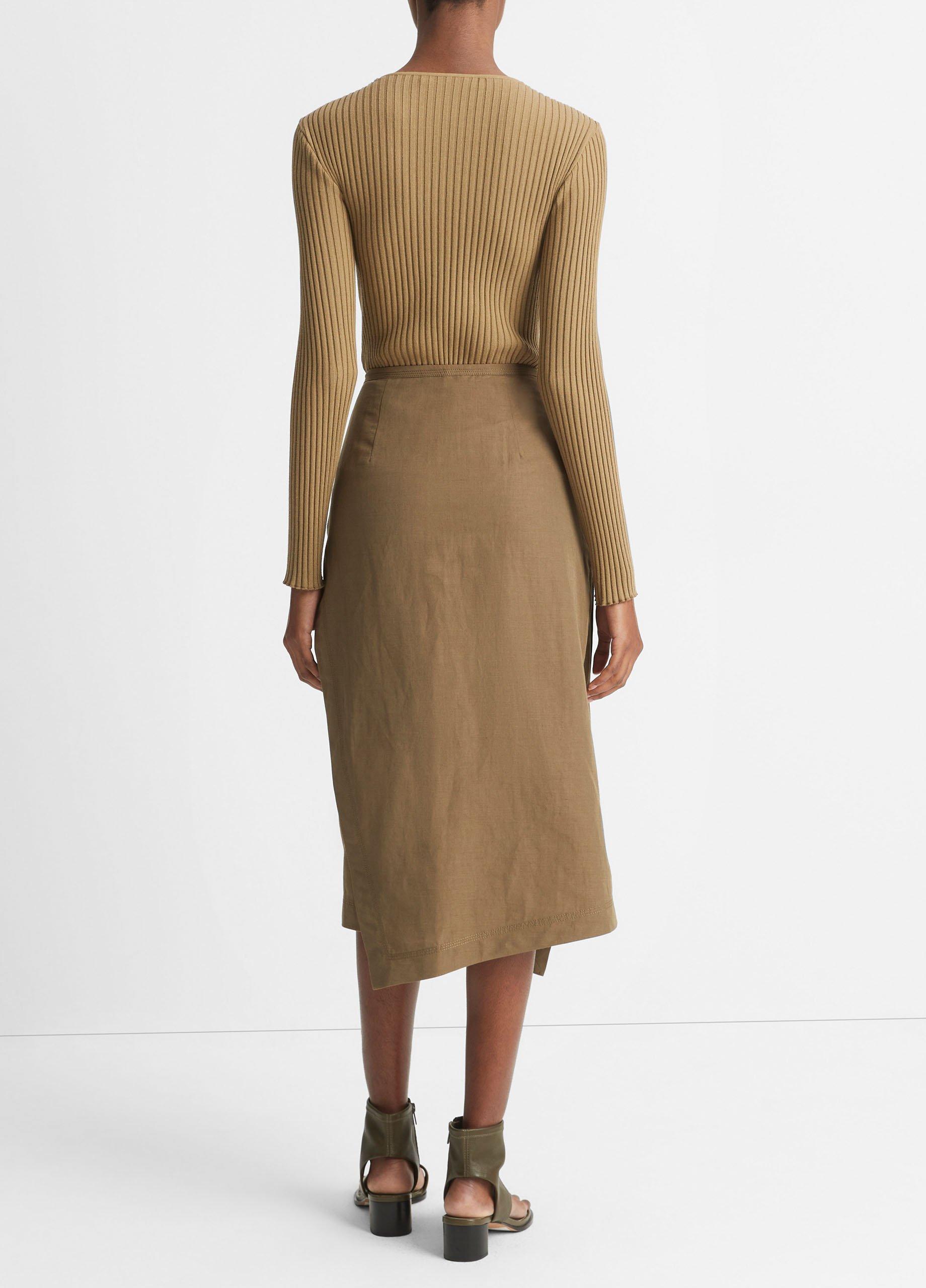 Utility Asymmetric Paneled Skirt