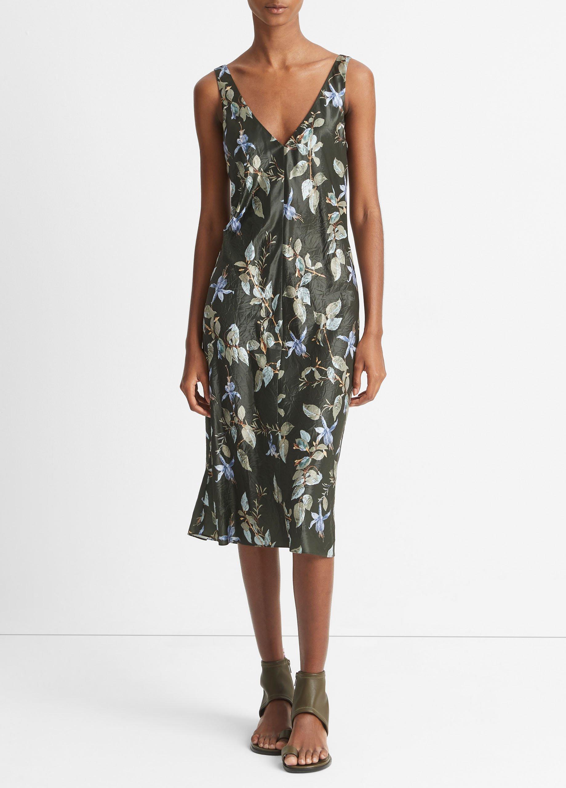 オールインワン・サロペット Vince Bellflower Dbl V Nk Slip Dress Bellflower V-Neck Slip Dress in Dresses & Skirts | Vince
