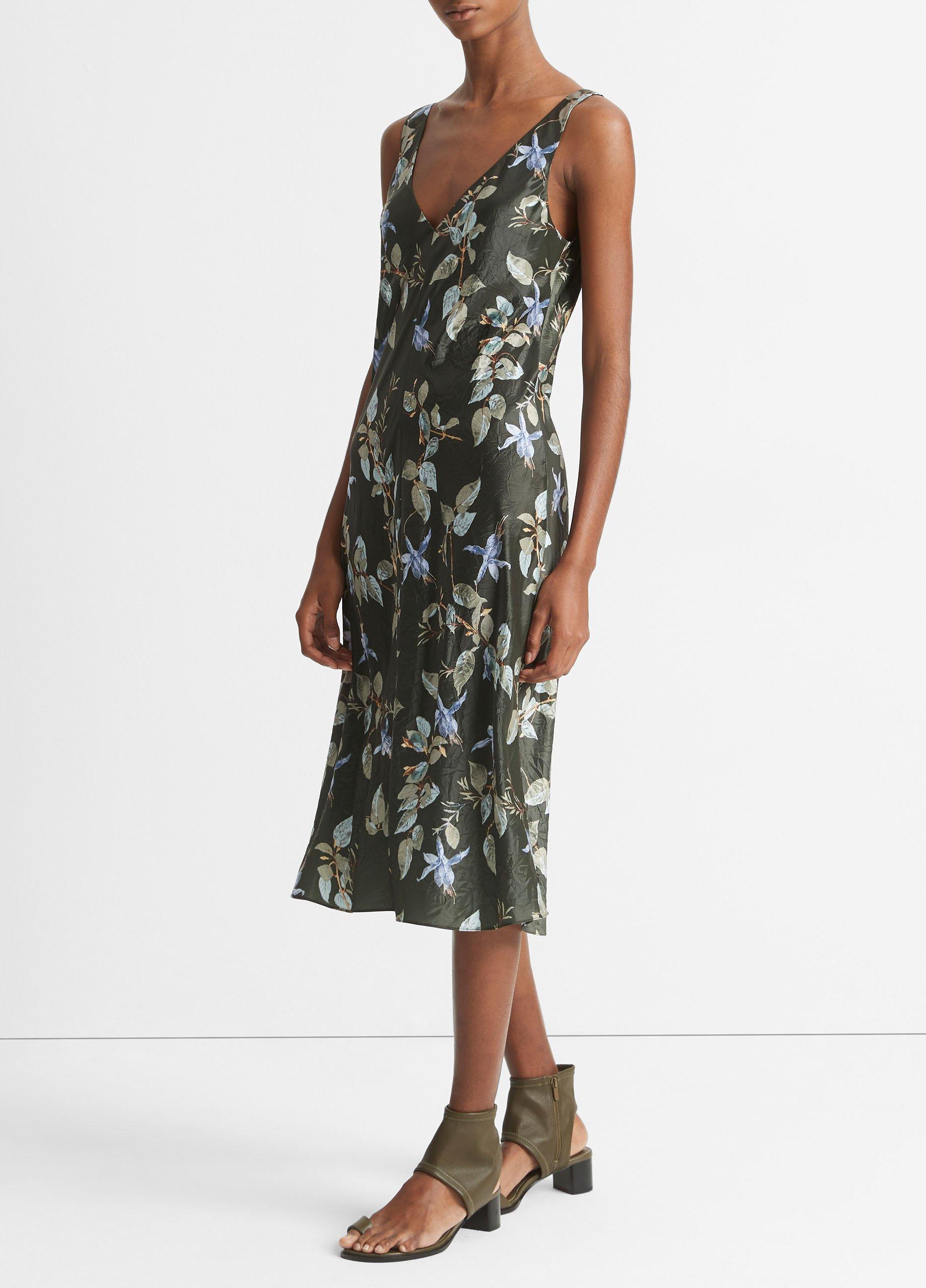 オールインワン・サロペット Vince Bellflower Dbl V Nk Slip Dress Bellflower V-Neck Slip Dress in Dresses & Skirts | Vince