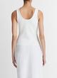 Raw-Edge Ribbed Scoop-Neck Tank image number 3