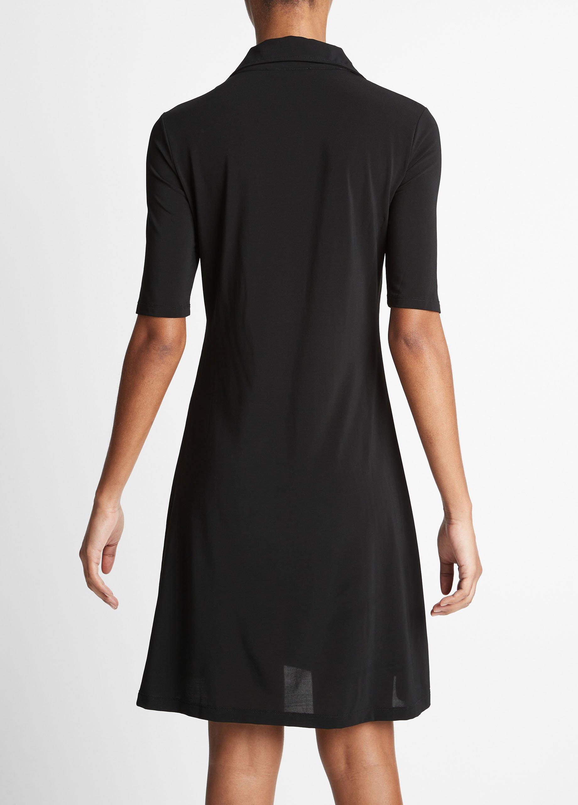 Elbow-Sleeve Polo Dress in Dresses | Vince