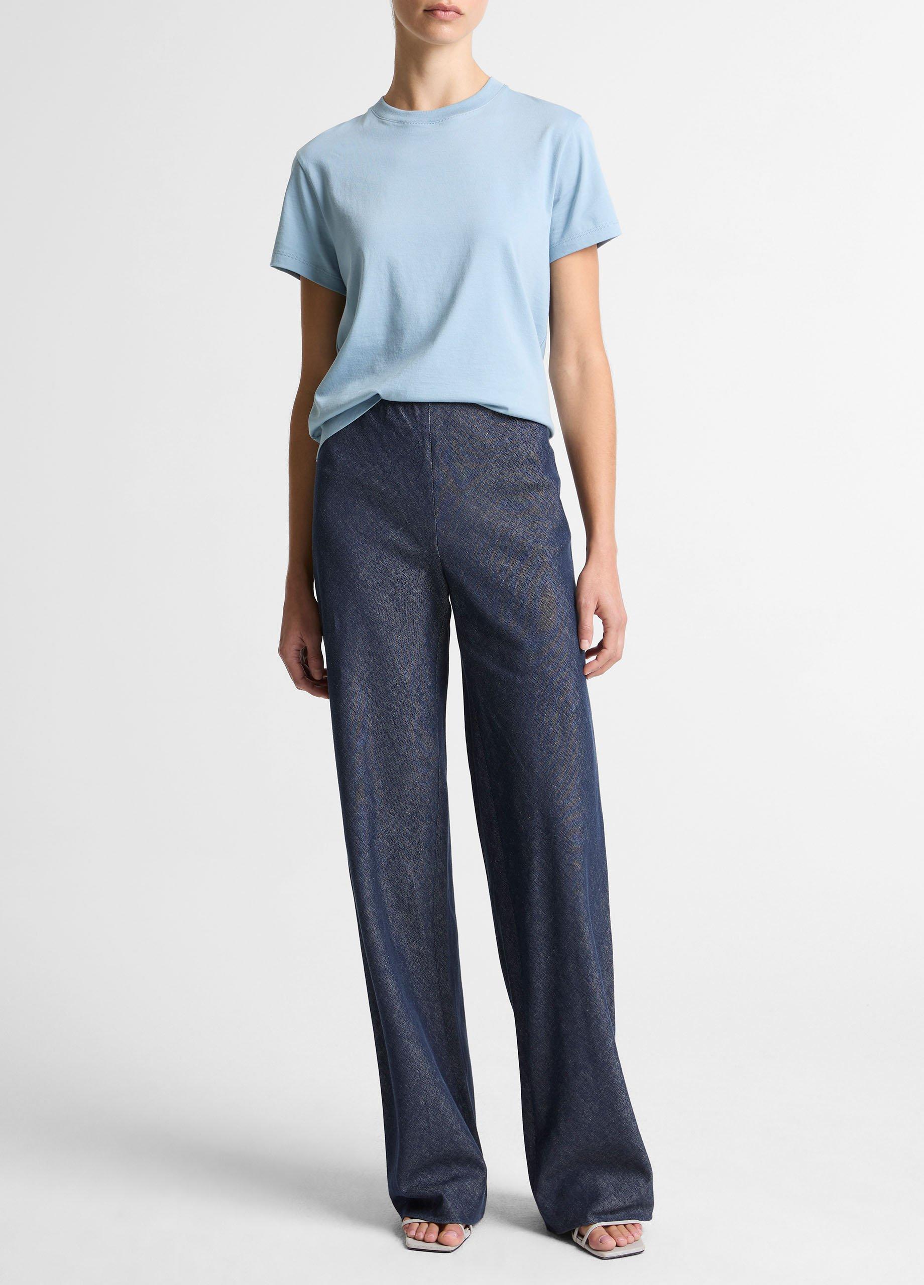 Pima Cotton Crew Neck T-Shirt image number 3