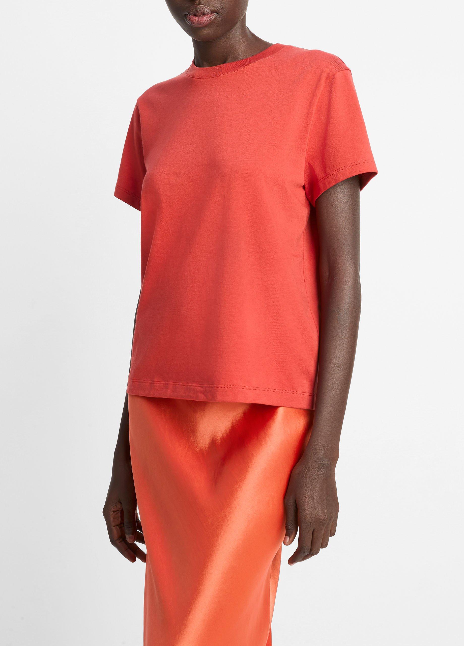 Pima Cotton Crew Neck T-Shirt image number 1