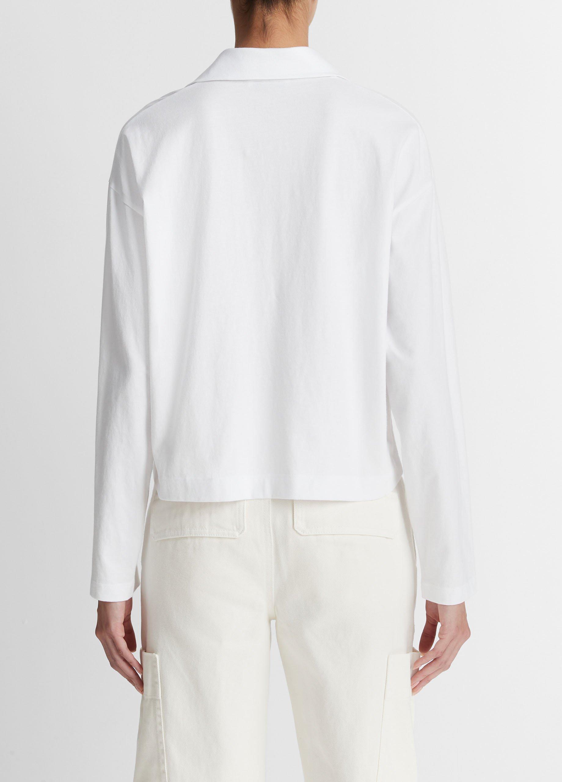 Ansenesna Polo Shirts for Men V Neck Blouses Long Sleeve Shirt Classic  Beach Shirts Casual Shirt in Custom Fit (White, M) : : Fashion