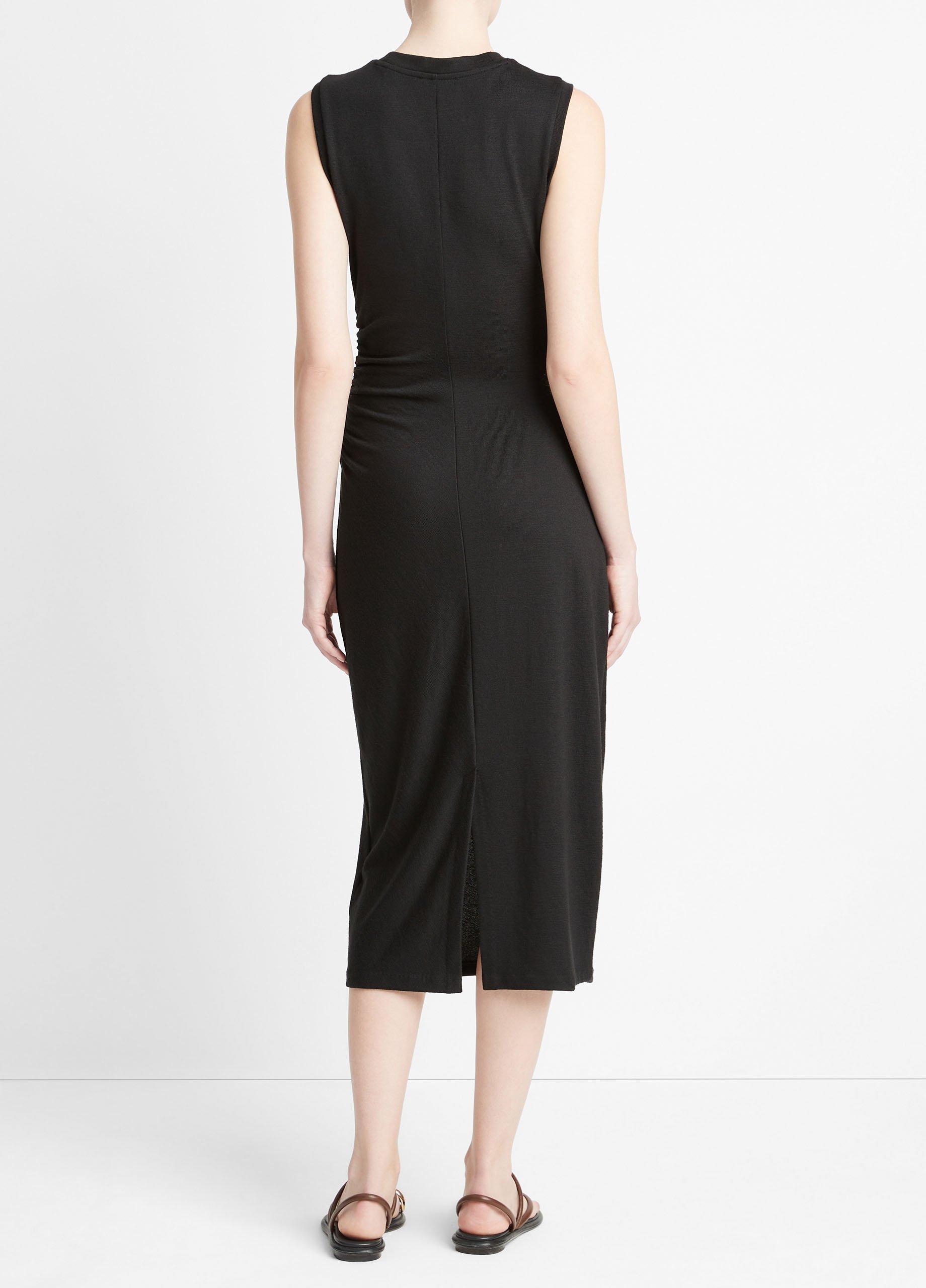 Sleeveless Gathered-Waist Dress in Dresses & Skirts | Vince
