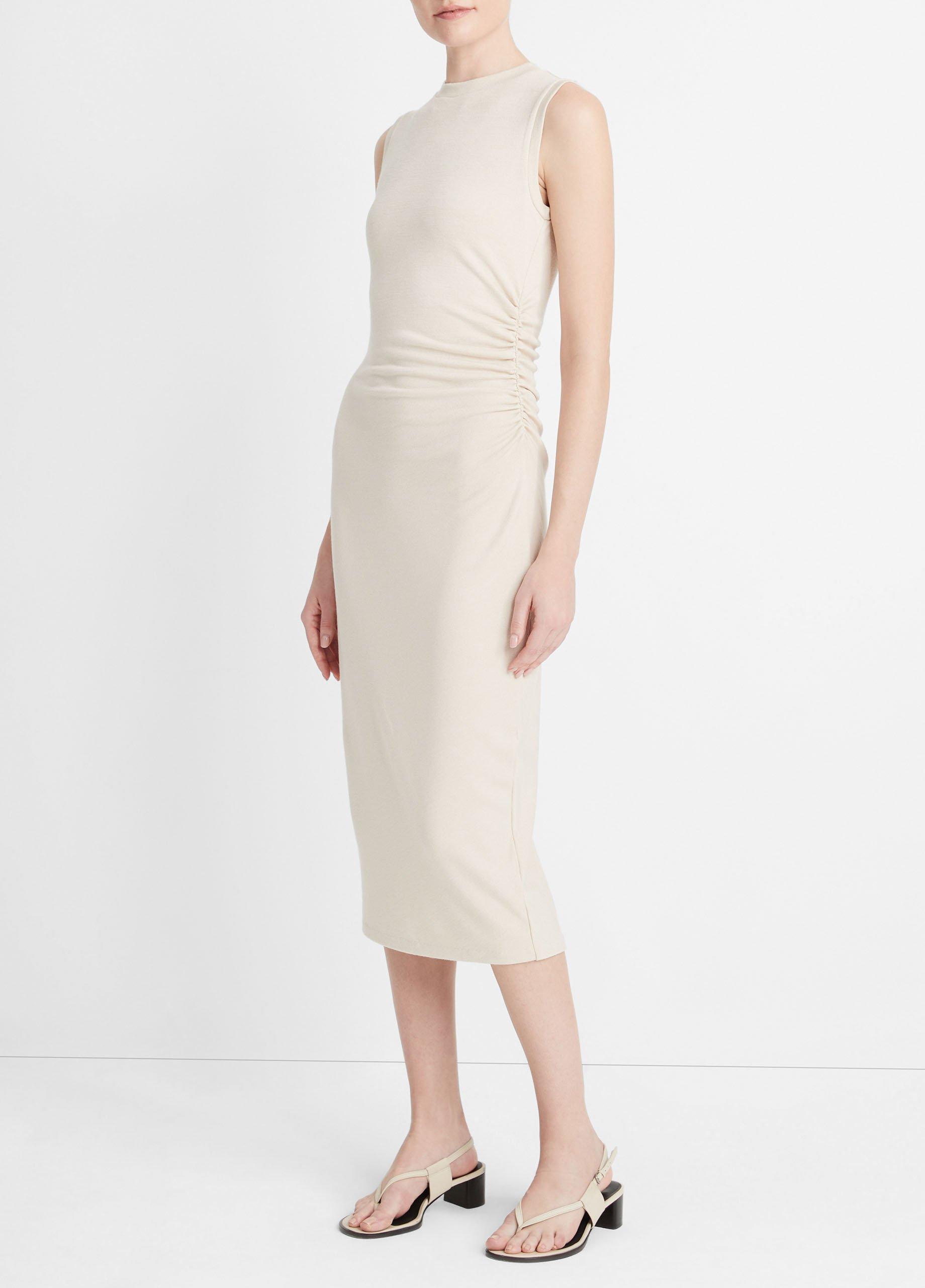 Sleeveless stretch sheath dress, Vince, Shop Midi Dresses