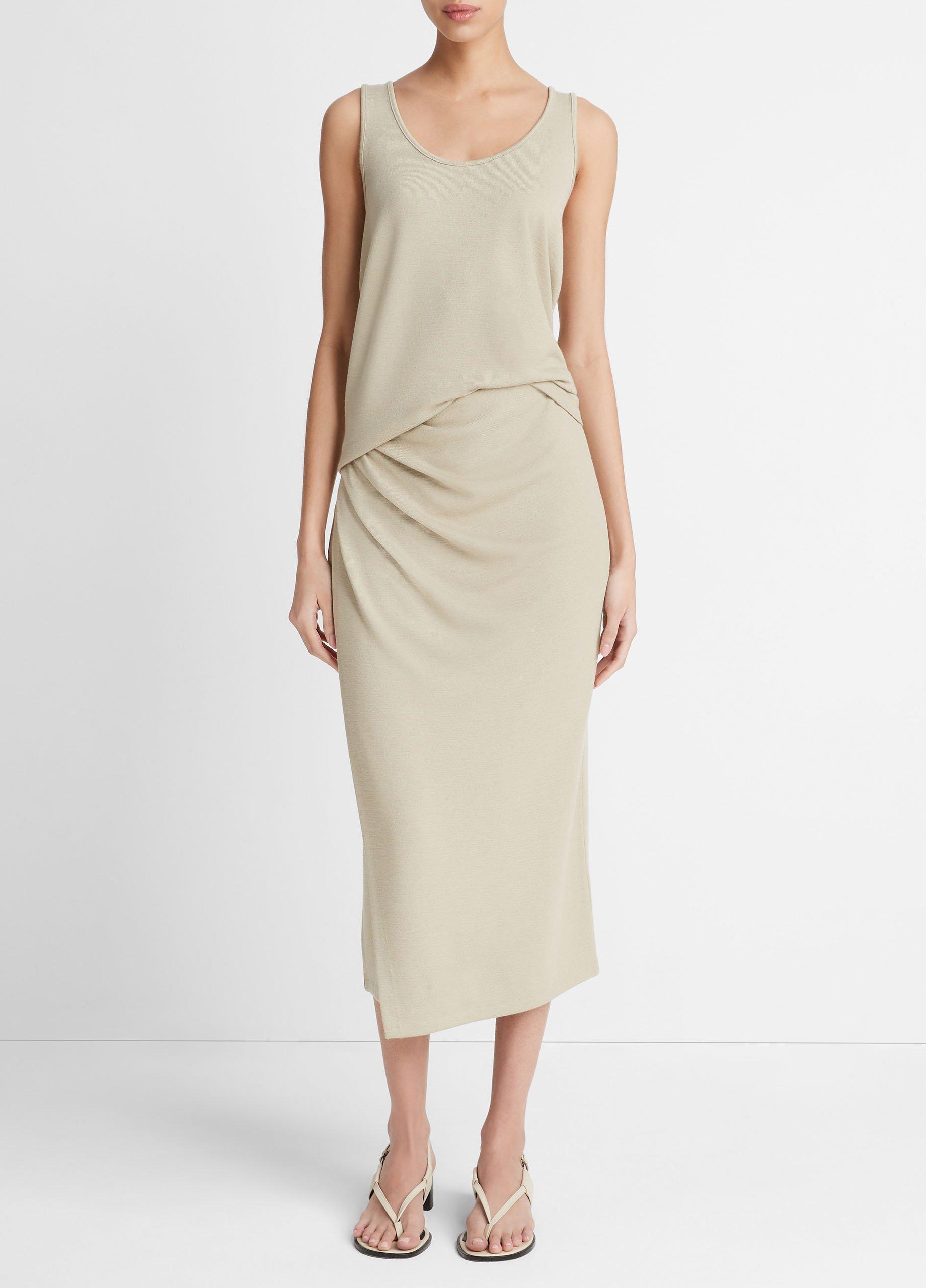 Side-Drape Skirt in Dresses u0026 Skirts | Vince