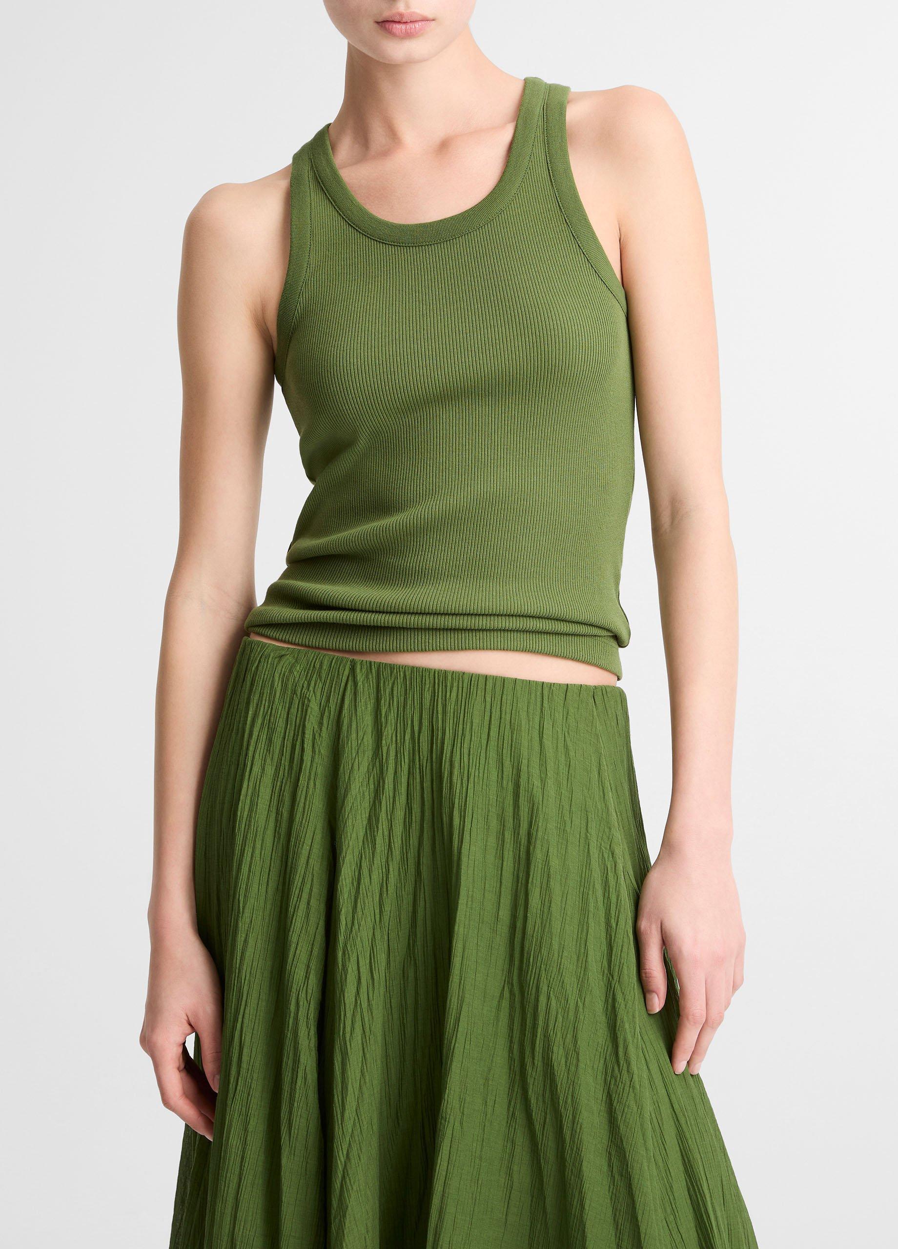 Ribbed Scoop-Neck Tank from Vince - $118