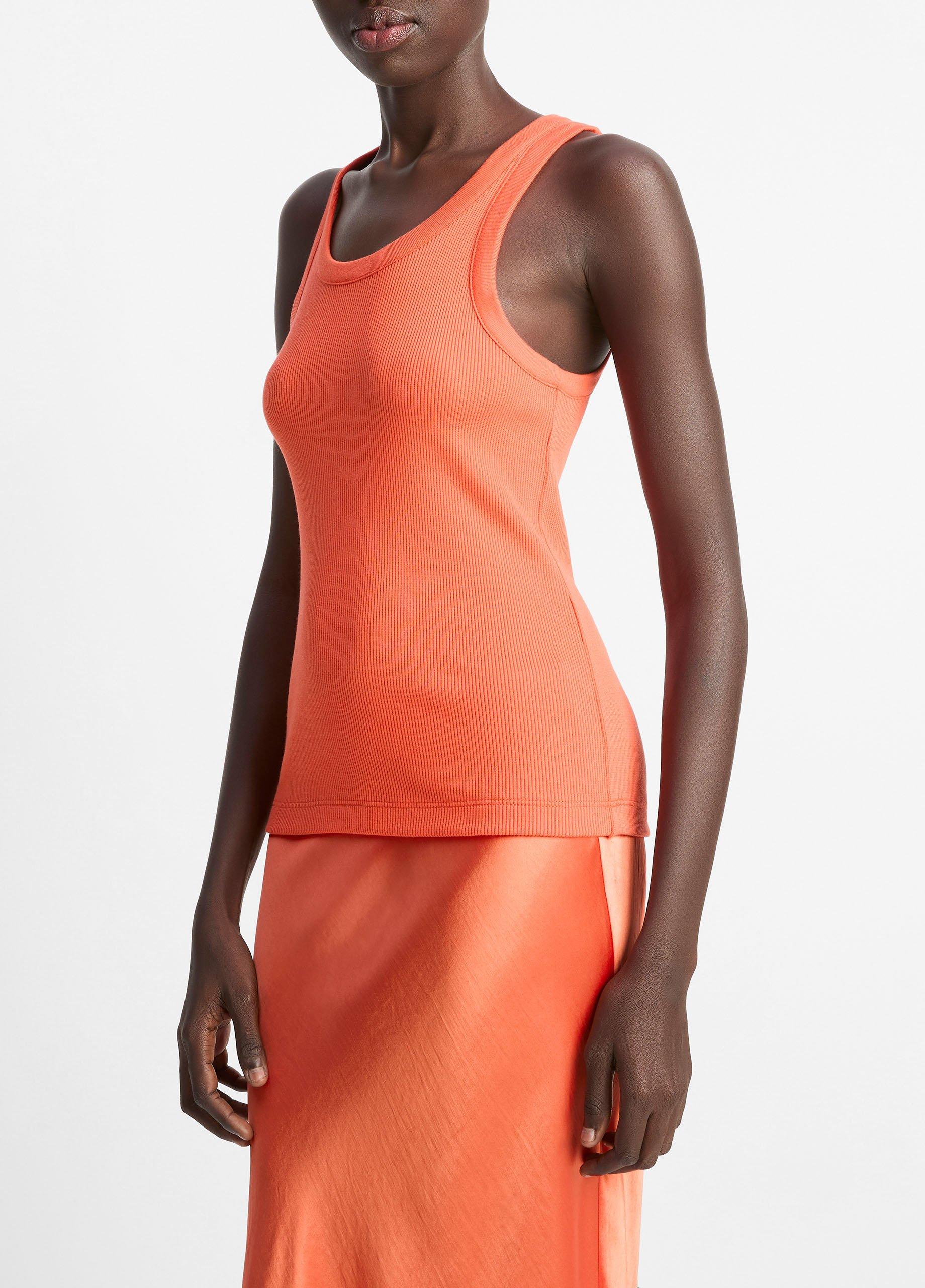 Ribbed Scoop-Neck Tank in Tank Tops | Vince