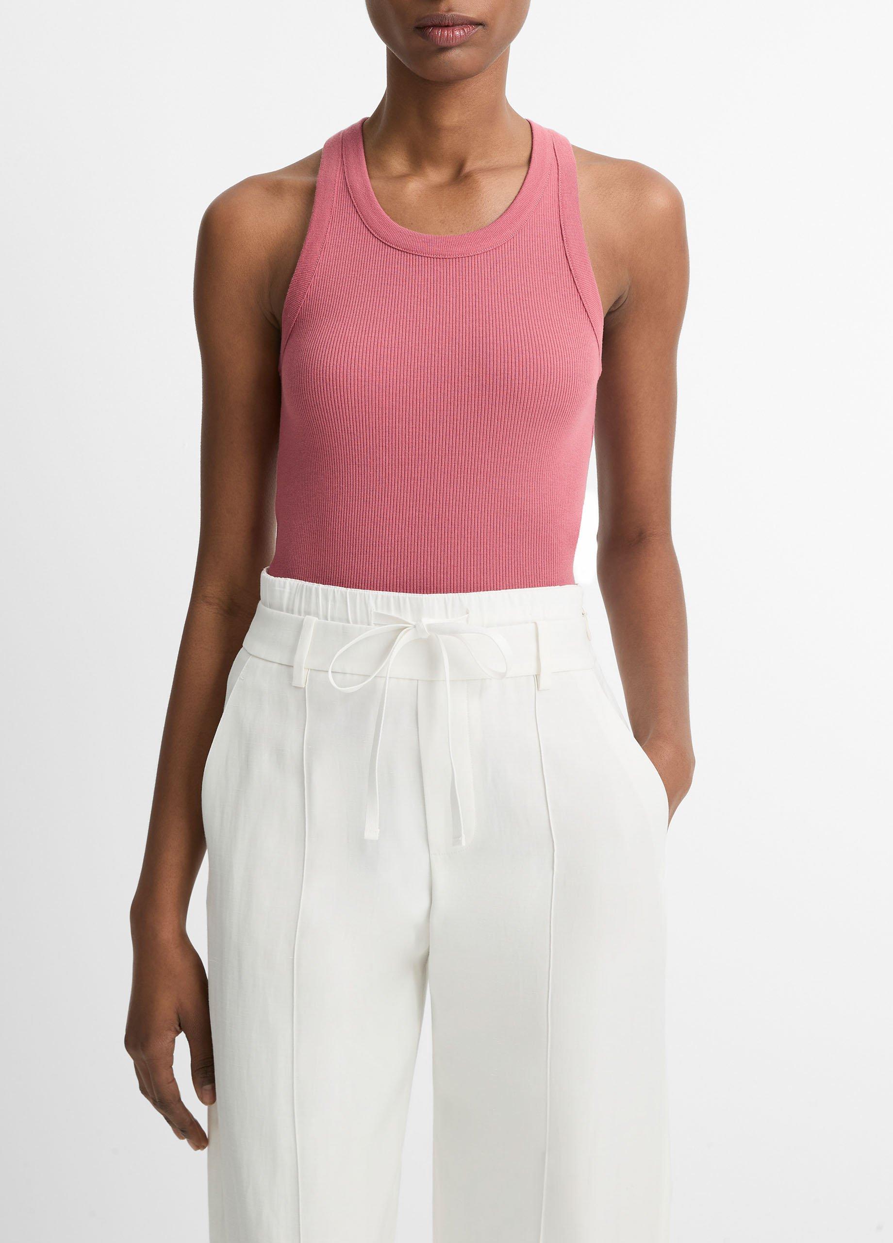 Ribbed Scoop-Neck Tank in Tank Tops | Vince
