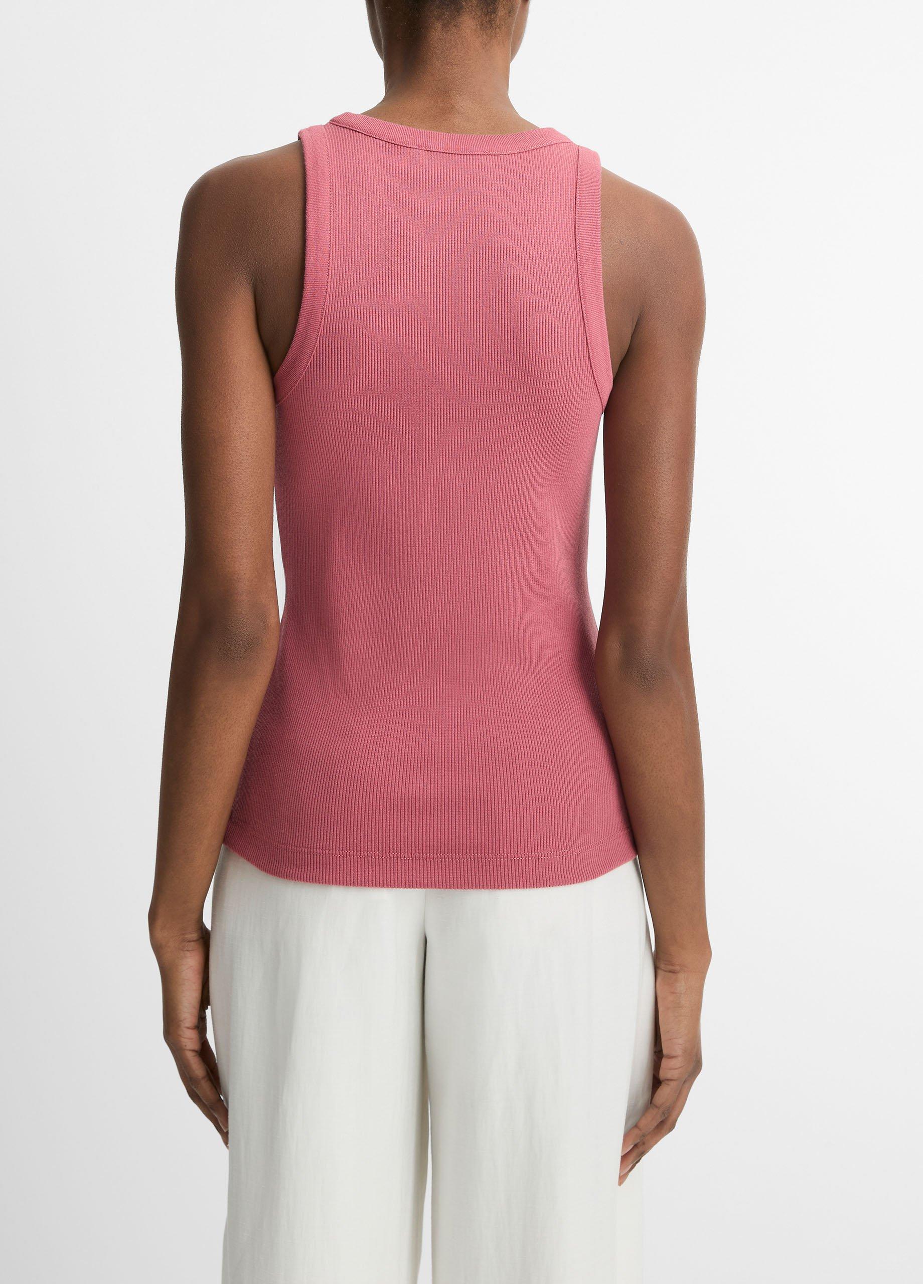 Ribbed Scoop-Neck Tank in Tank Tops | Vince