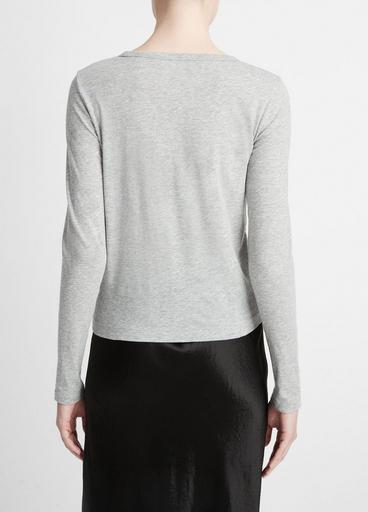 Essential Pima Cotton Long-Sleeve T-Shirt image number 3
