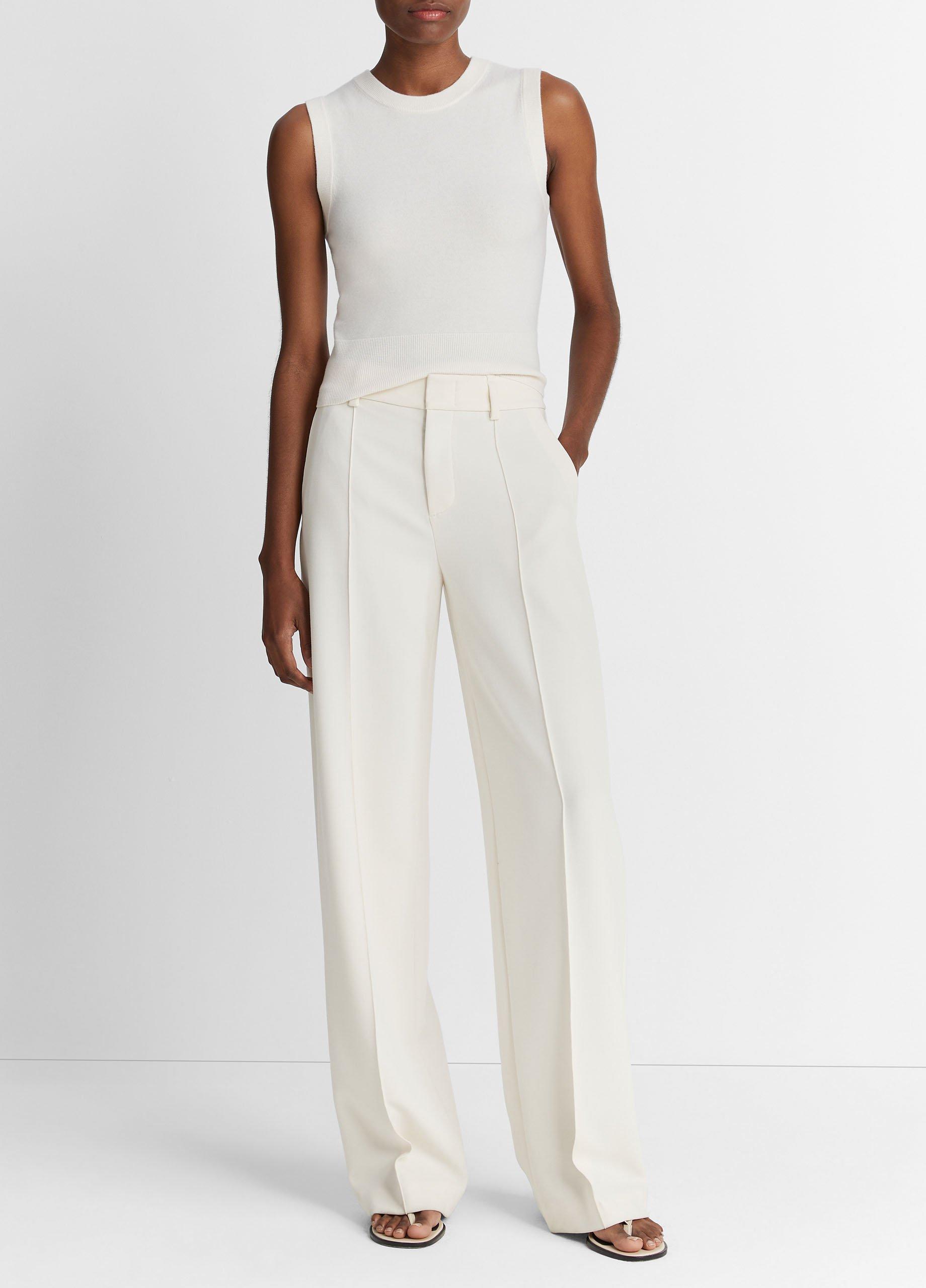 Refined Pintuck Trousers