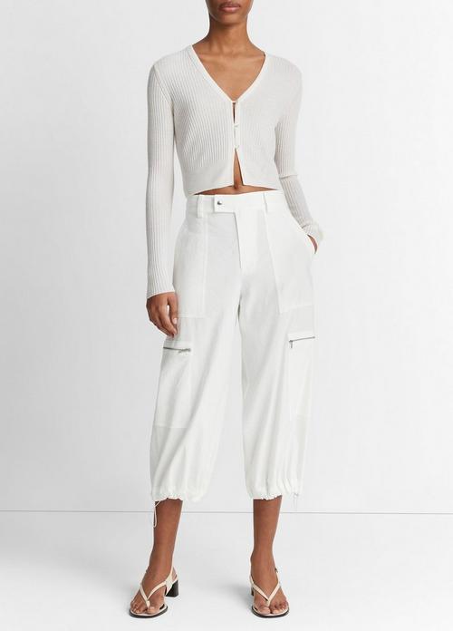 Low-Rise Cropped Parachute Pant