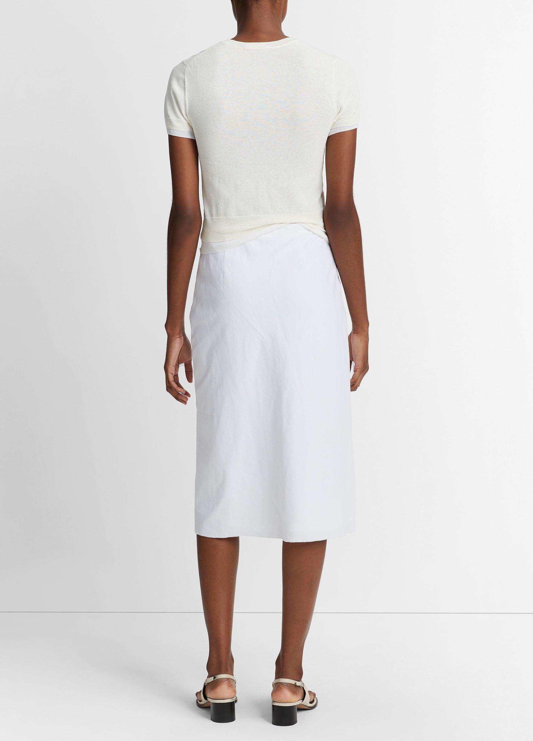 Easy Linen Blend Slip Skirt
