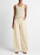 Washed Cotton Twill Wide-Leg Pant image number 0