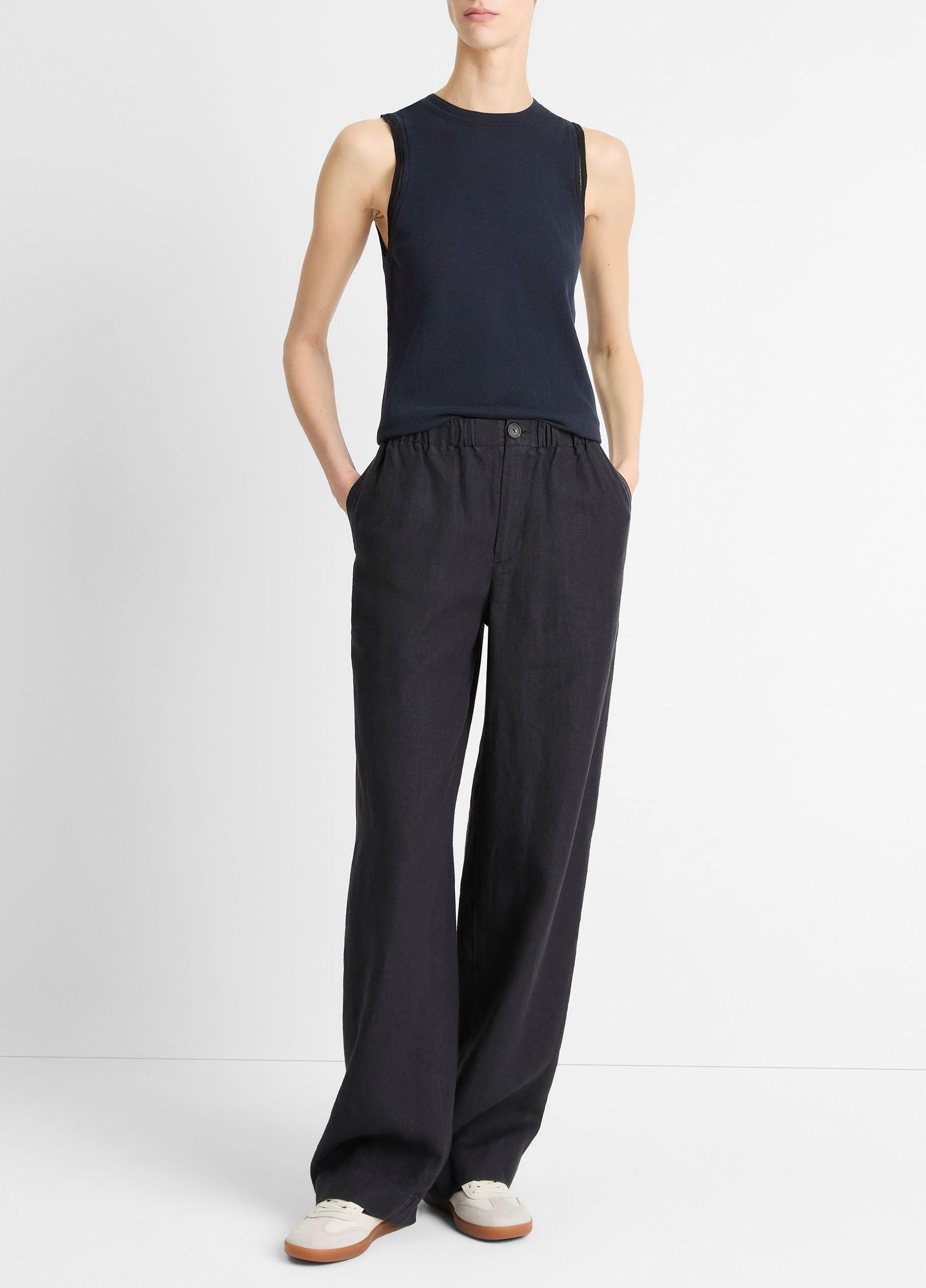 Women's Hemp Low-Rise Utility Pant, Dark Night Lake, Size 0 Vince