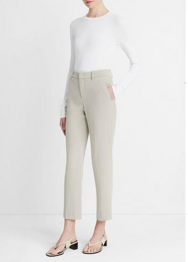 Crepe Tailored Straight-Leg Pant image number 2