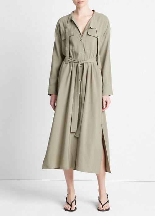 Soft Utility Shirt Dress