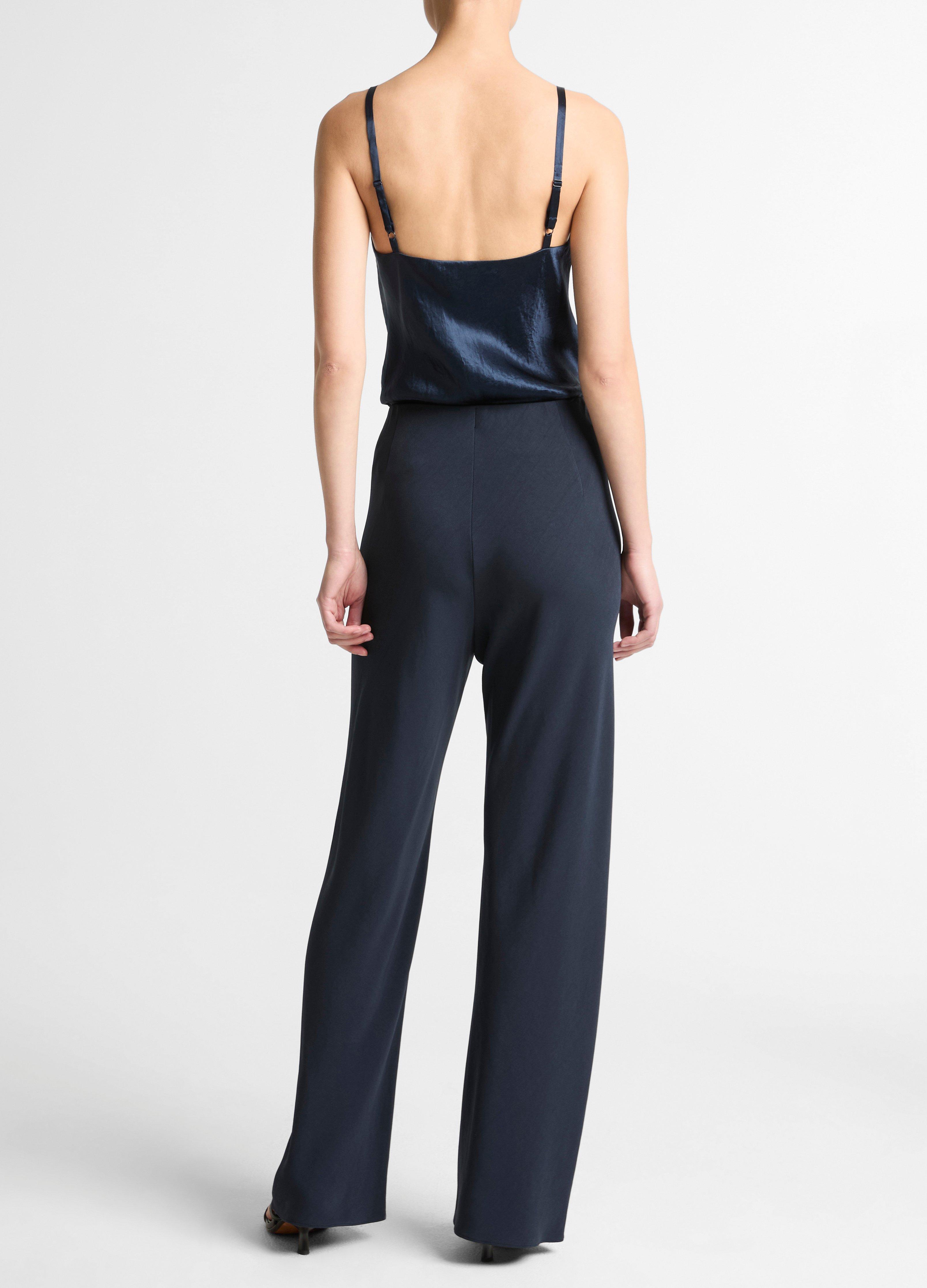 Colette High-Rise Cotton & Linen-Blend Bias Pant image number 2