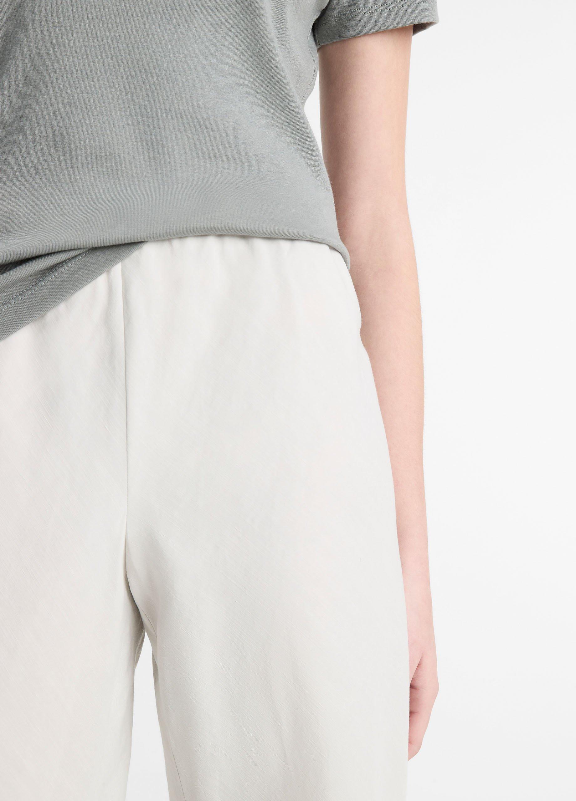Colette High-Rise Cotton & Linen-Blend Bias Pant image number 3