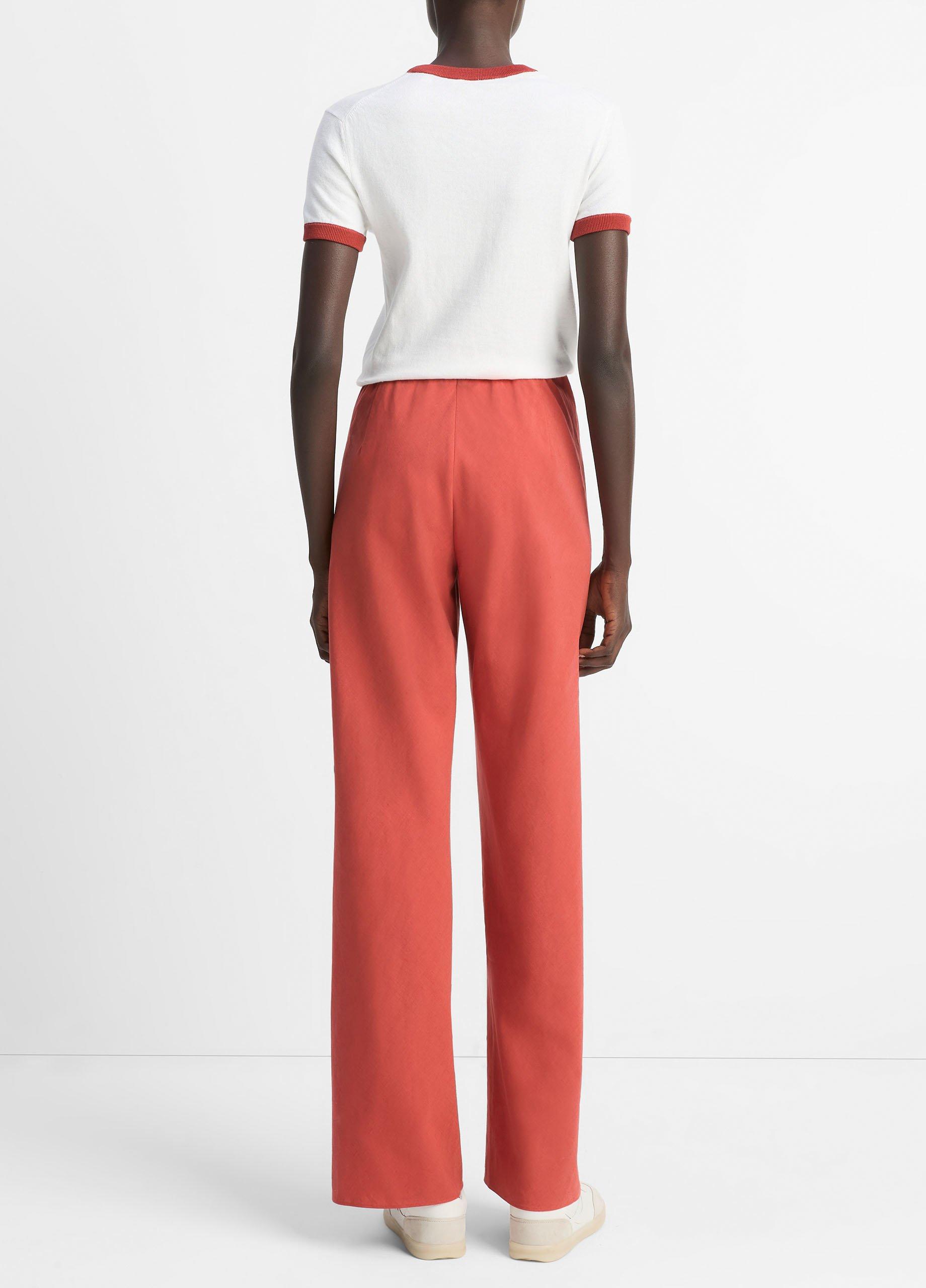 Cotton-Blend High-Waist Bias Pant image number 2