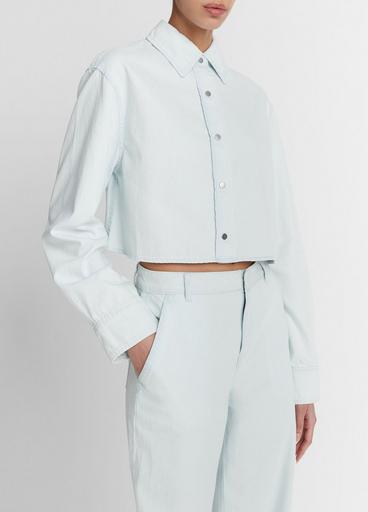 Cotton Twill Cropped Shirt image number 2