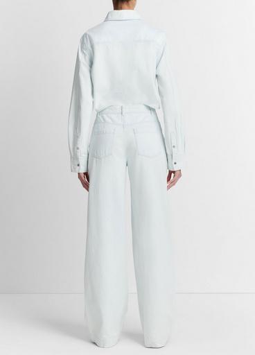 Washed Cotton Wide-Leg Trouser image number 3