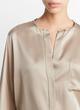 Silk Raw-Edge Button-Front Blouse image number 1