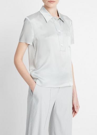 Silk Short-Sleeve Polo Shirt image number 2