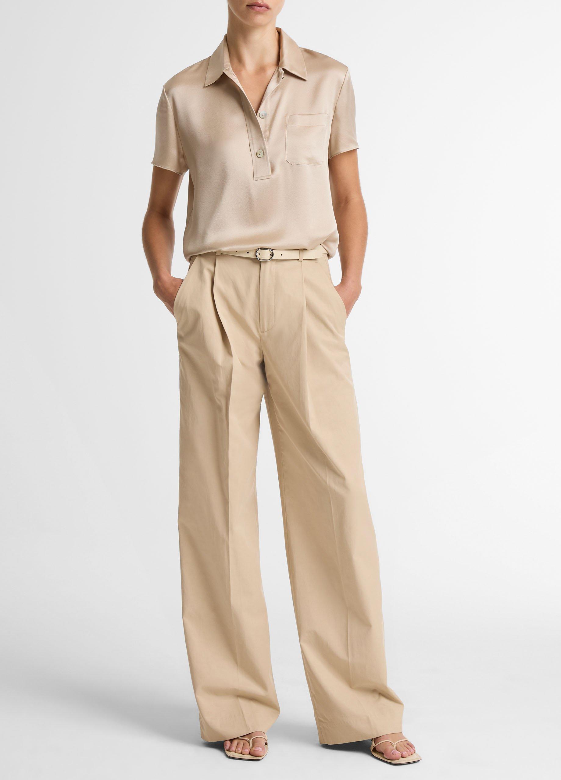 Silk Short-Sleeve Polo Shirt image number 3