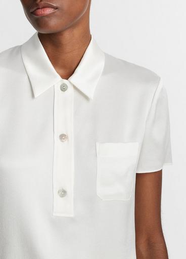 Silk Short-Sleeve Polo Shirt image number 1