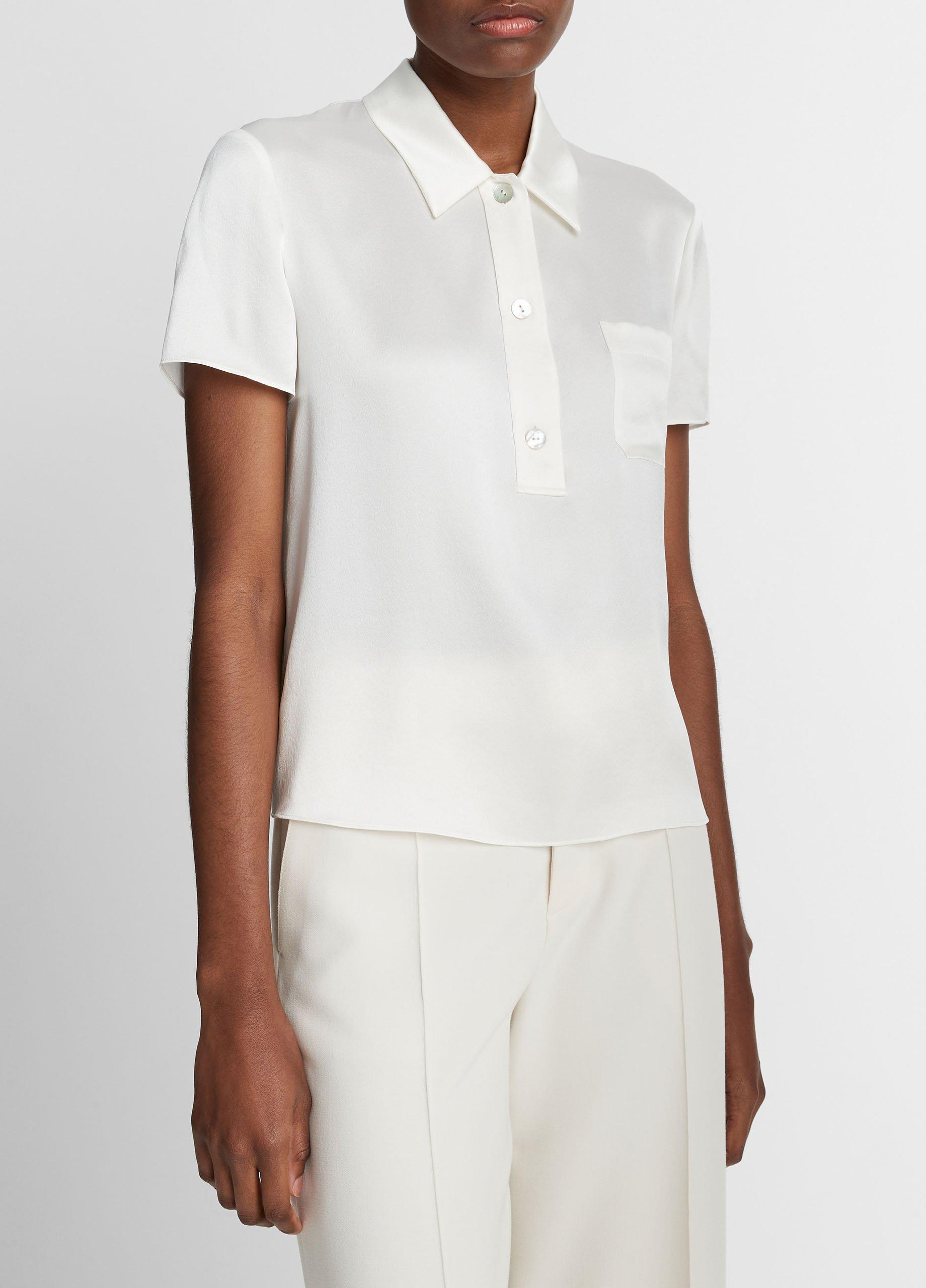 Silk Short-Sleeve Polo Shirt image number 2