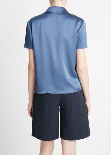 Silk Short-Sleeve Polo Shirt image number 3