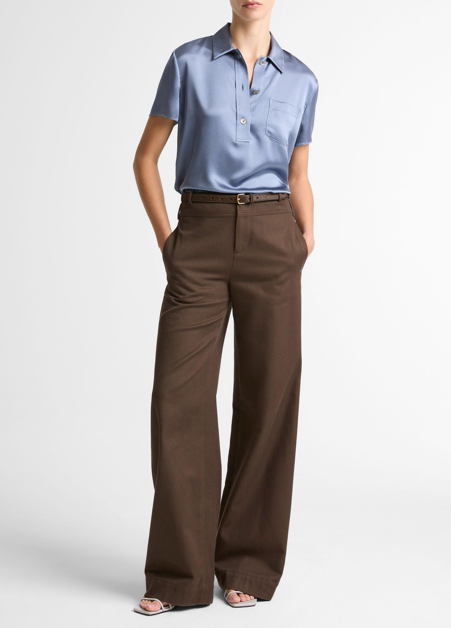 Silk Short-Sleeve Polo Shirt image number 3