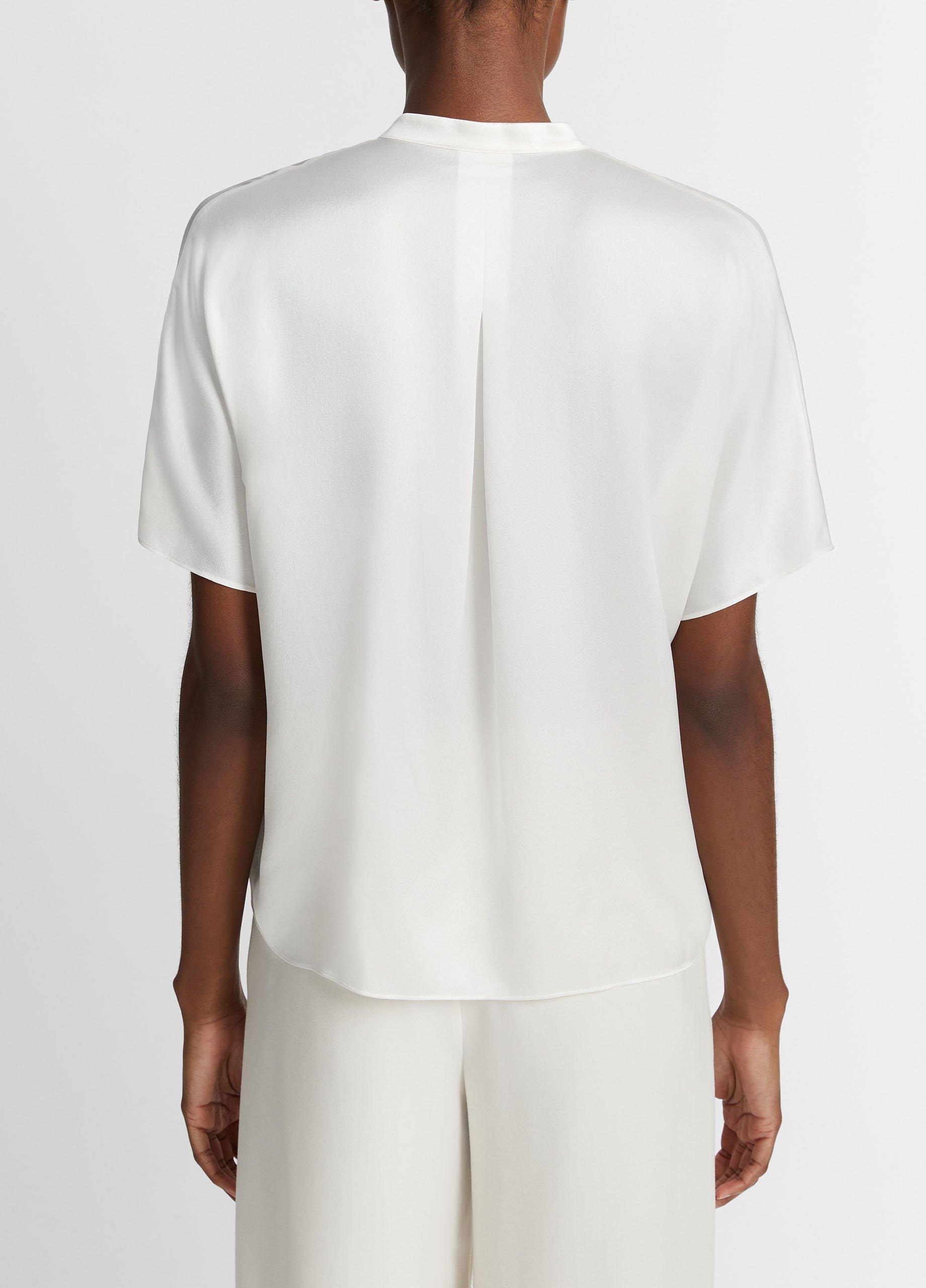 Silk Dolman Short-Sleeve Blouse in Shirts & Tees | Vince