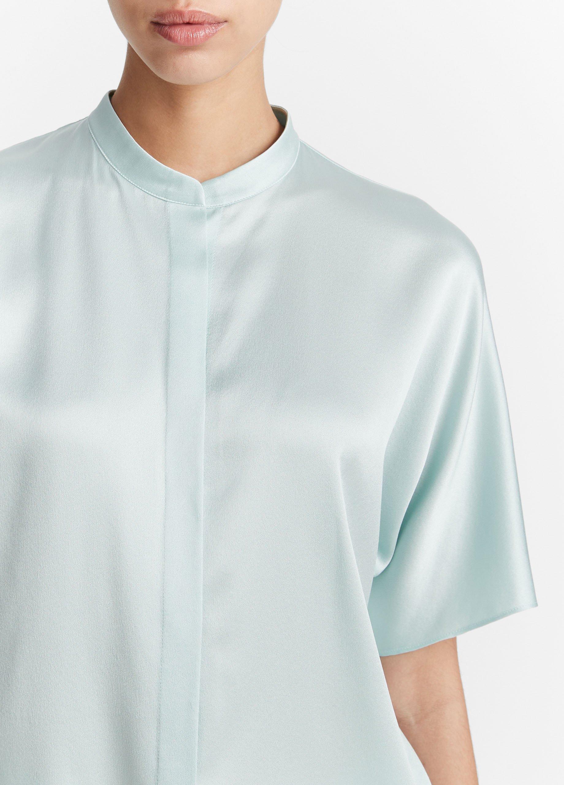 Silk Dolman Short-Sleeve Blouse in Shirts & Tees | Vince