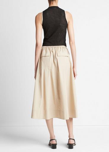 Cotton Zip-Pocket Utility Skirt image number 3