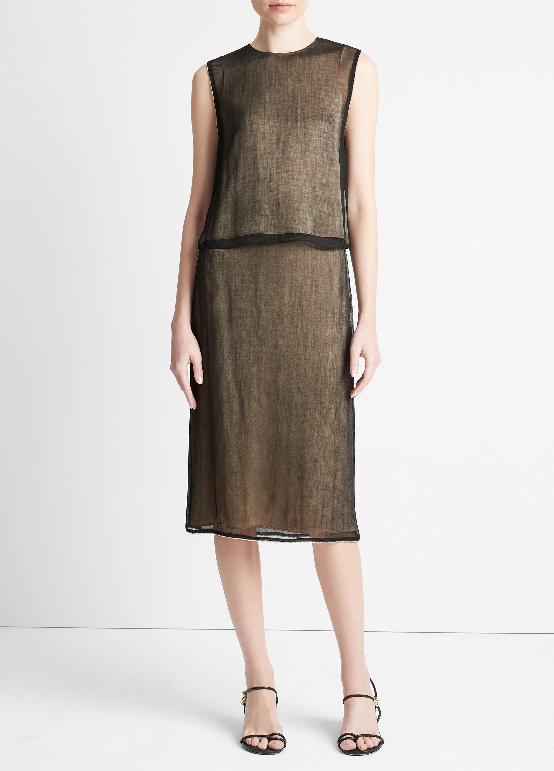 Beaded-Border Sheer Shell image number 0