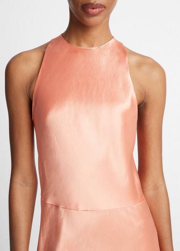 Satin High-Neck Dress in Dresses & Skirts | Vince Satin High-Neck Dress in Dresses & Skirts | Vince