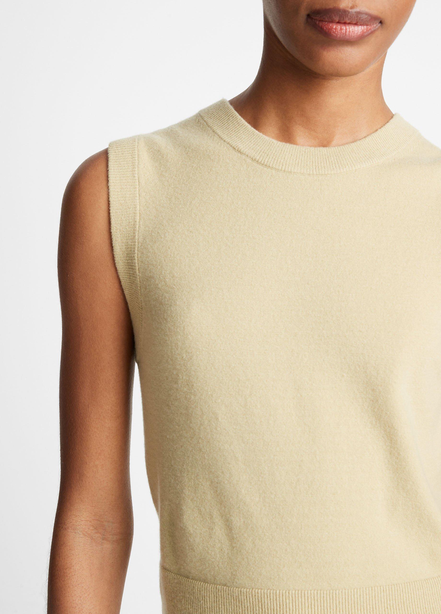 Wool-Blend Crew Neck Shell in Sweaters | Vince 