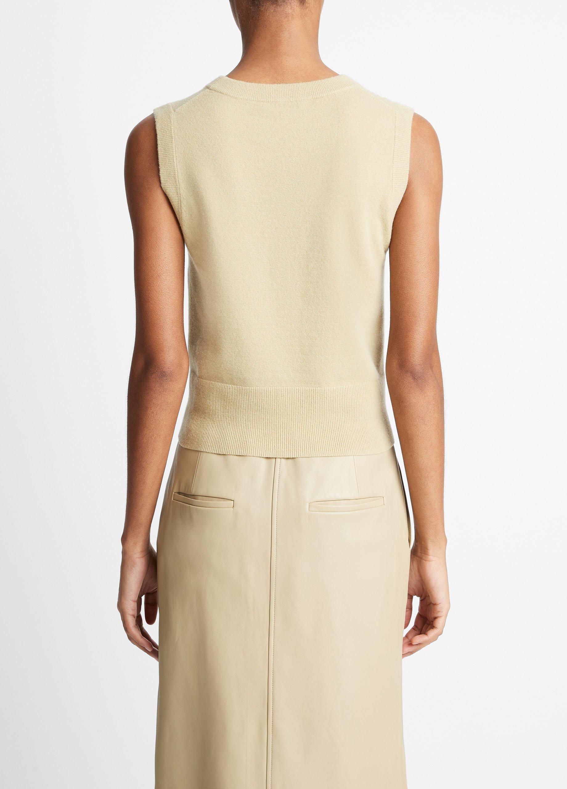 Wool-Blend Crew Neck Shell in Sweaters | Vince 