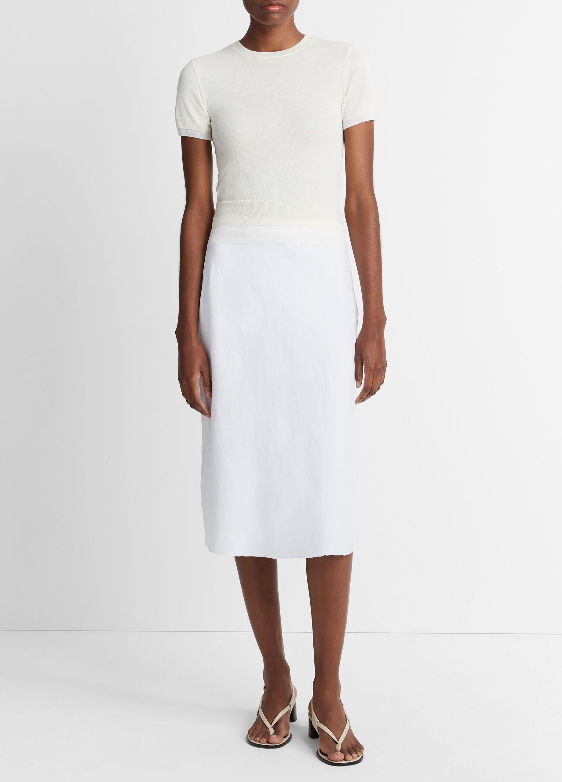 Double-Layer Knit T-Shirt image number 0