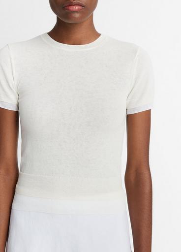 Double-Layer Knit T-Shirt image number 1