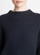 Ribbed Cotton-Cashmere Funnel Neck Sweater image number 1