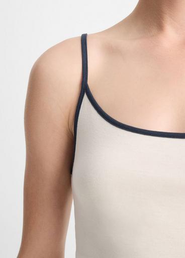 Pima Cotton Tipped Camisole image number 1