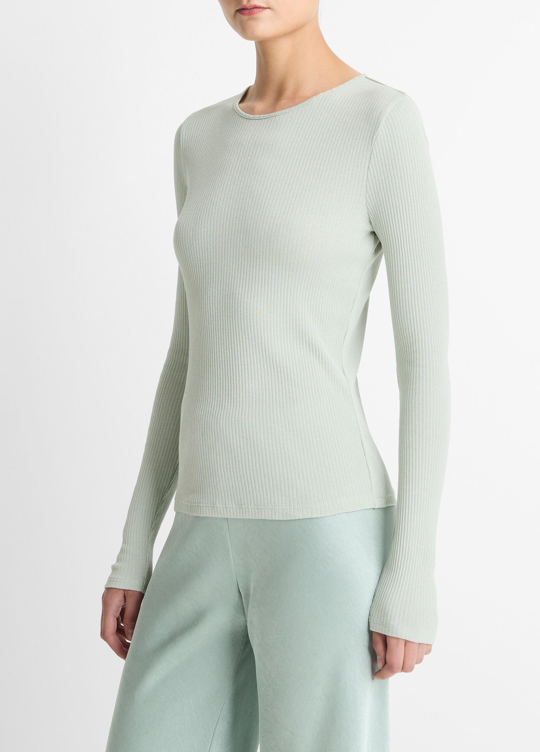 Ribbed Pima Cotton Long-Sleeve T-Shirt image number 1