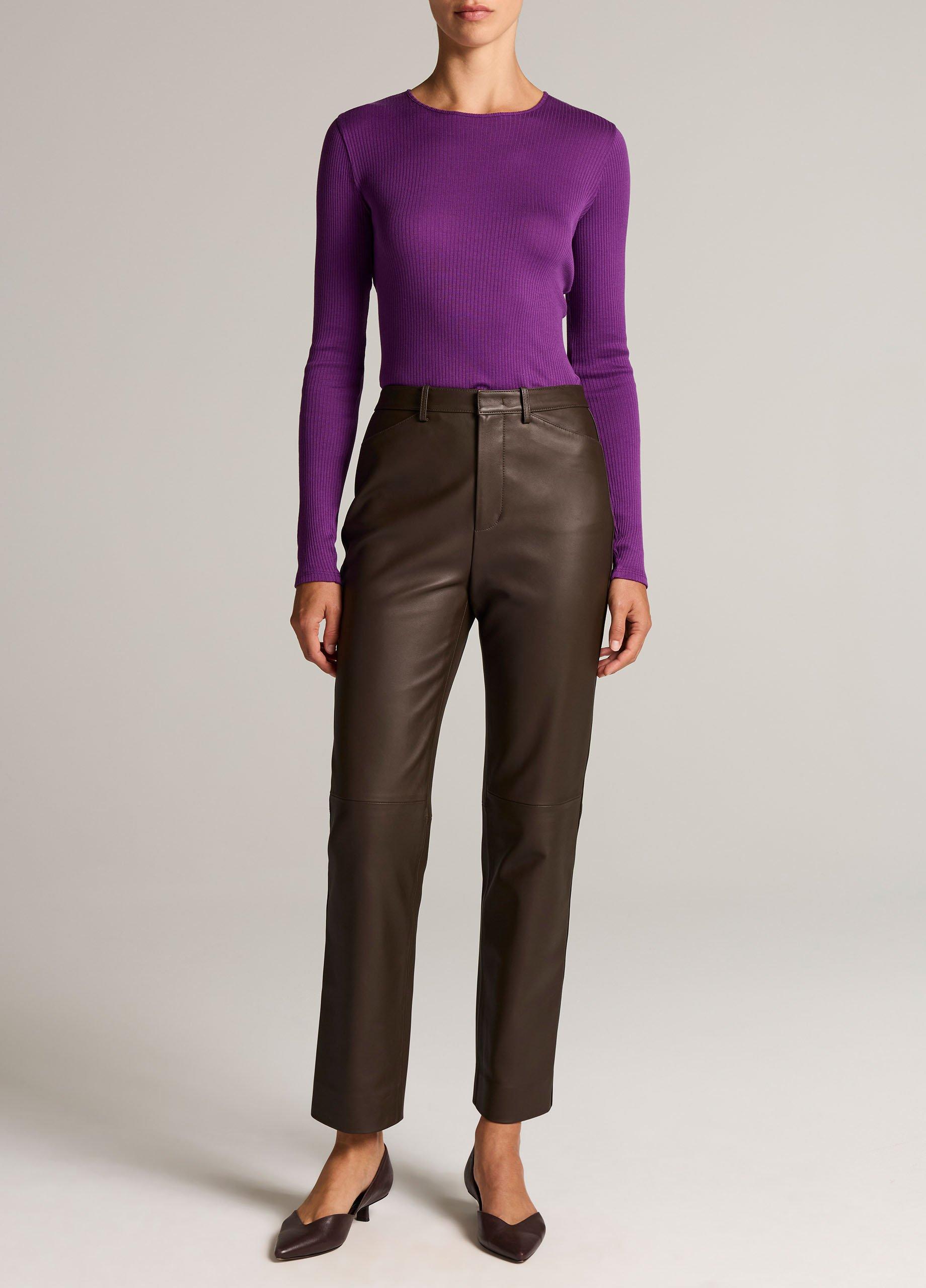 Ribbed Pima Cotton Long-Sleeve T-Shirt image number 3