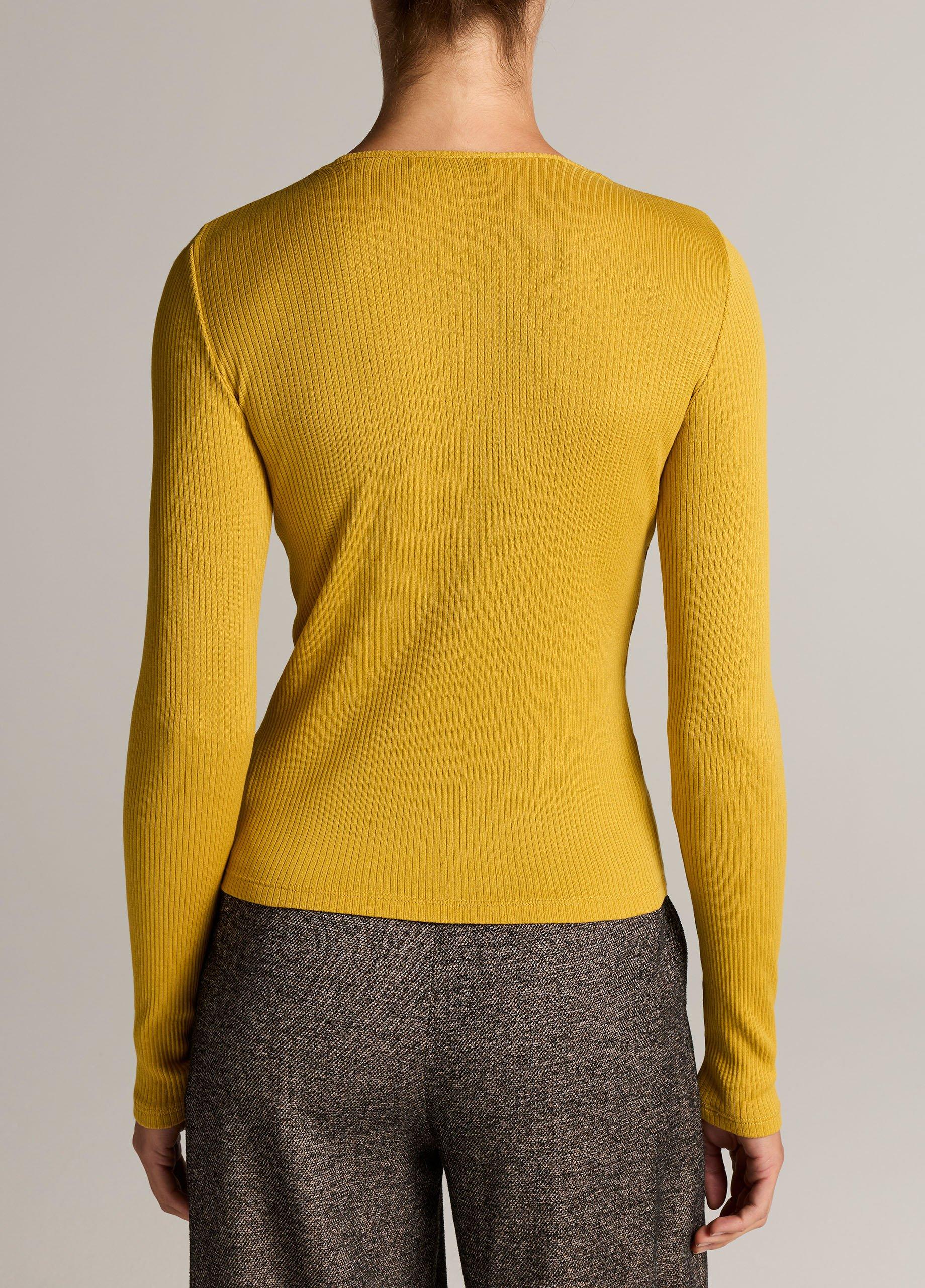 Ribbed Pima Cotton Long-Sleeve T-Shirt image number 2